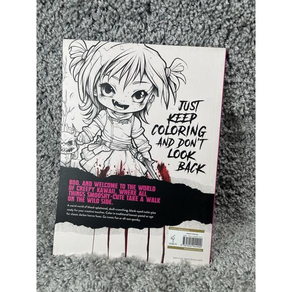 Adult Creepy Coloring Book The Gothika Series Zombie Horror Kawaii Mythic New - Picture 4 of 10